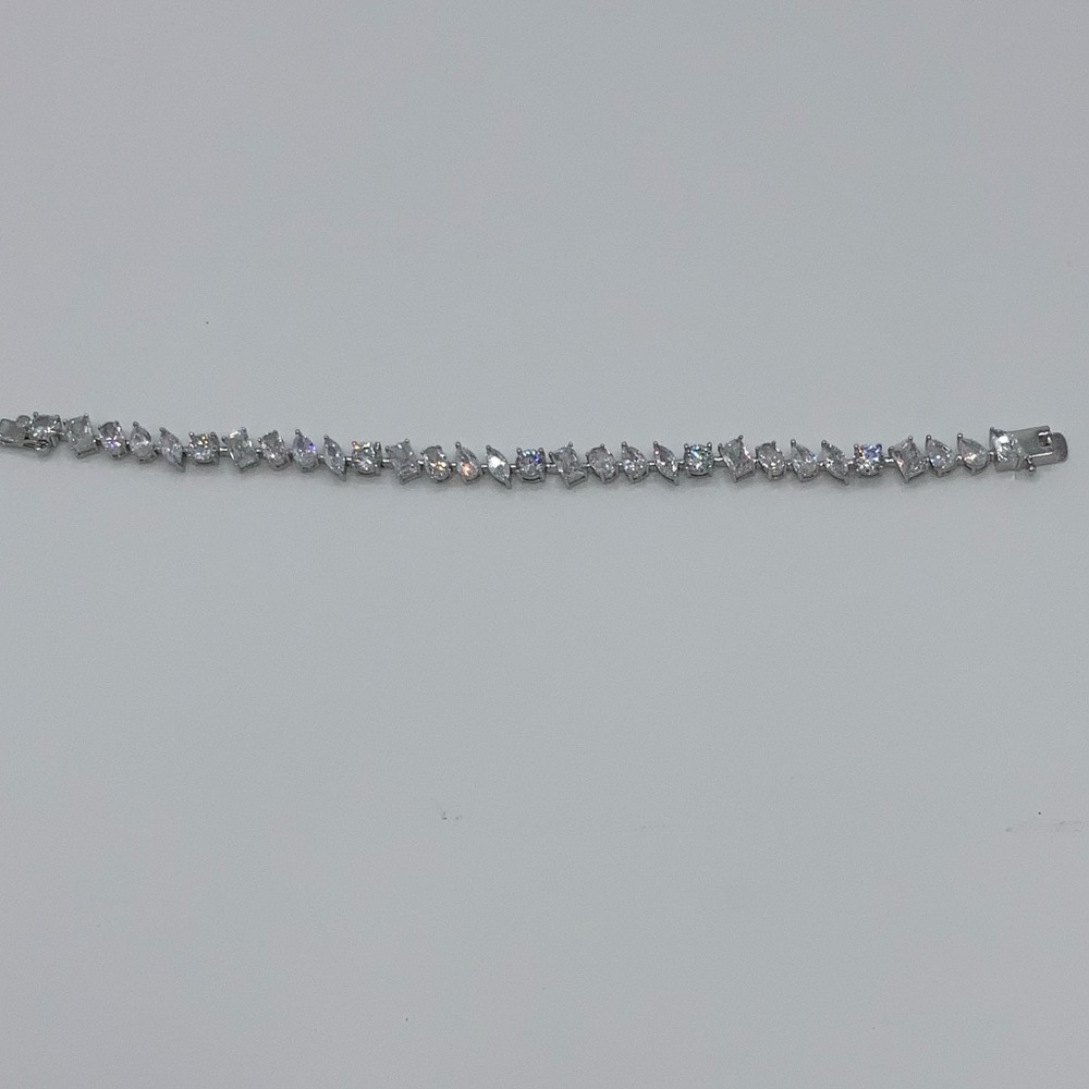 14ct Multi-Stone Tennis Bracelet - Picture 12 of 16